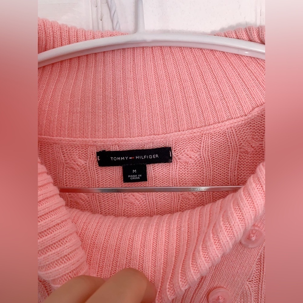 Tommy Hilfiger Women Long Sleeve pink color Turtle‎ Mock Neck Pullover Sweater M - Picture 3 of 8